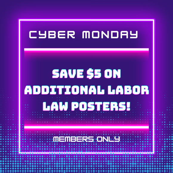 Save $5 on Extra Labor Law Posters!